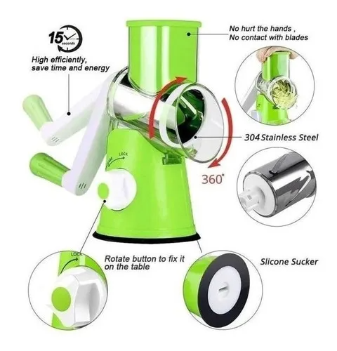 RAYADOR MOLINO CORTADOR DE VERDURAS 3 EN 1